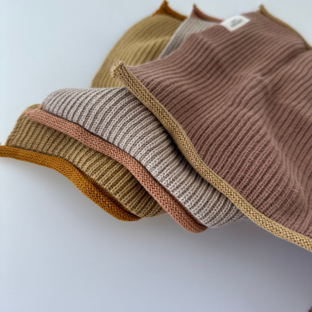 Geschirrtuch aus 100 % Bio-Baumwolle – gerippt, Shell-Design, gestrickt