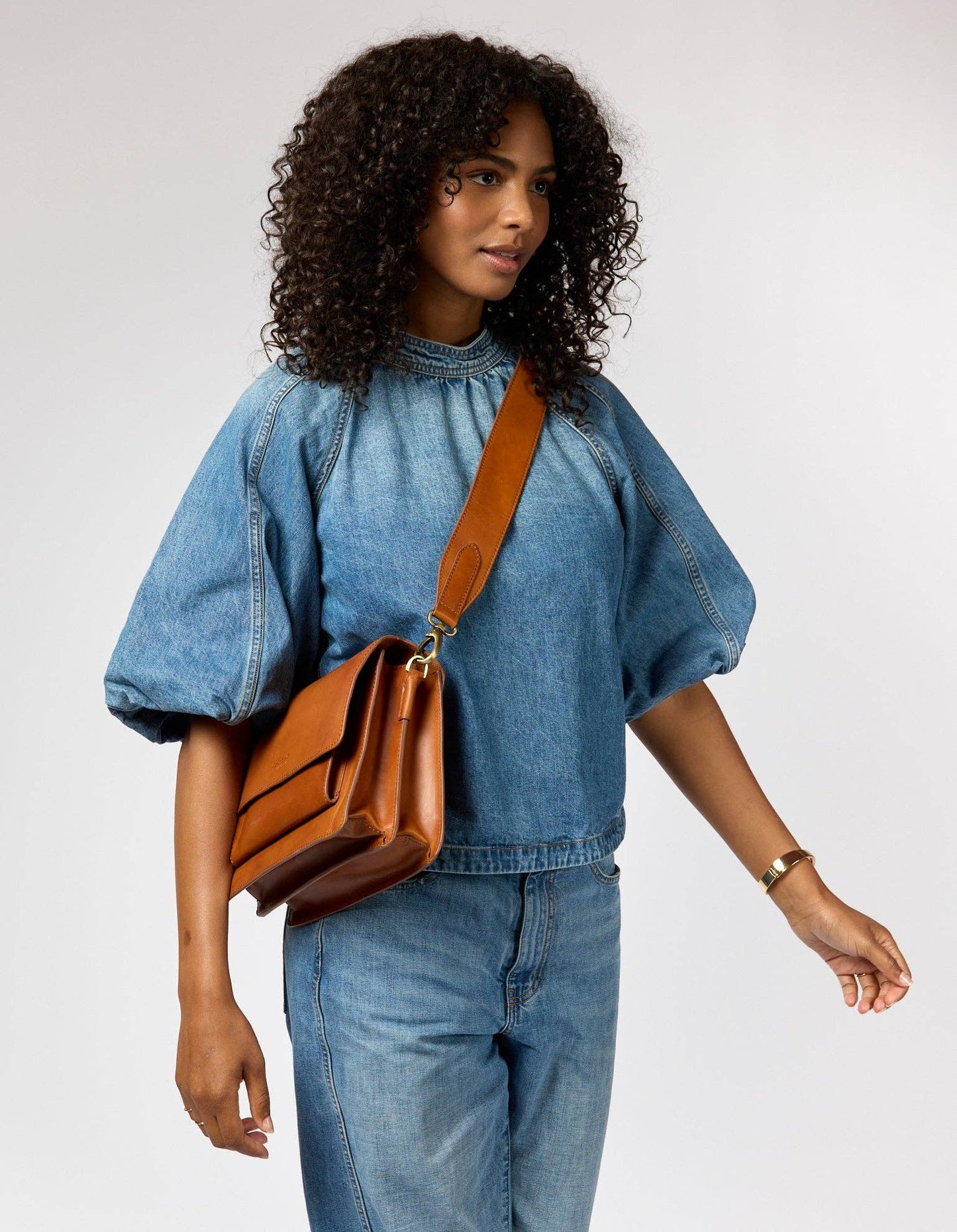 Harper - Klassisches Leder in Cognac