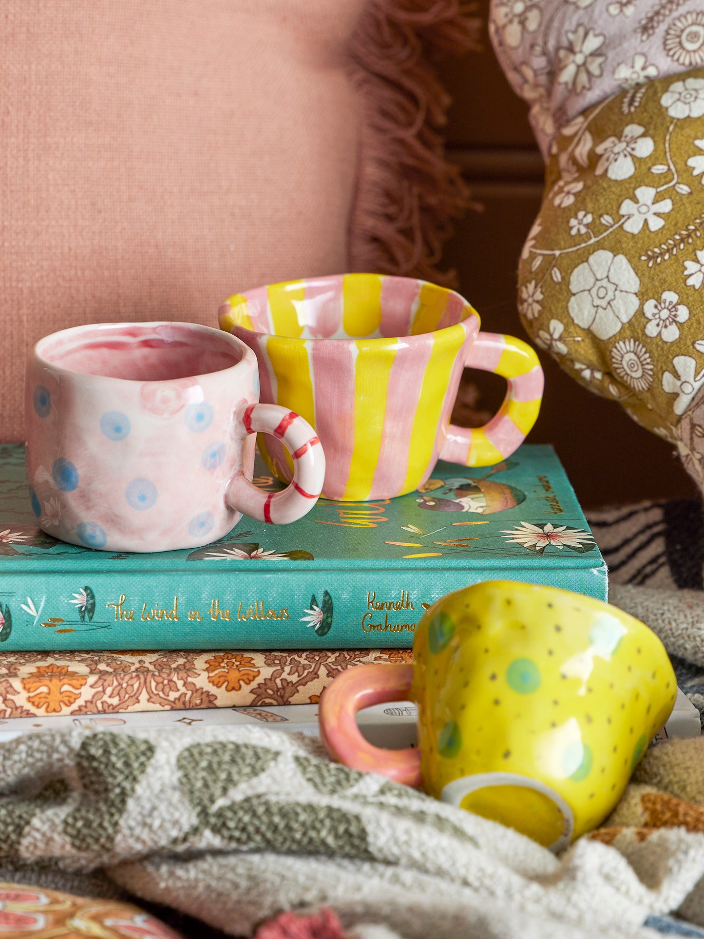 Nini Tasse, Gelb Rosa, Steingut