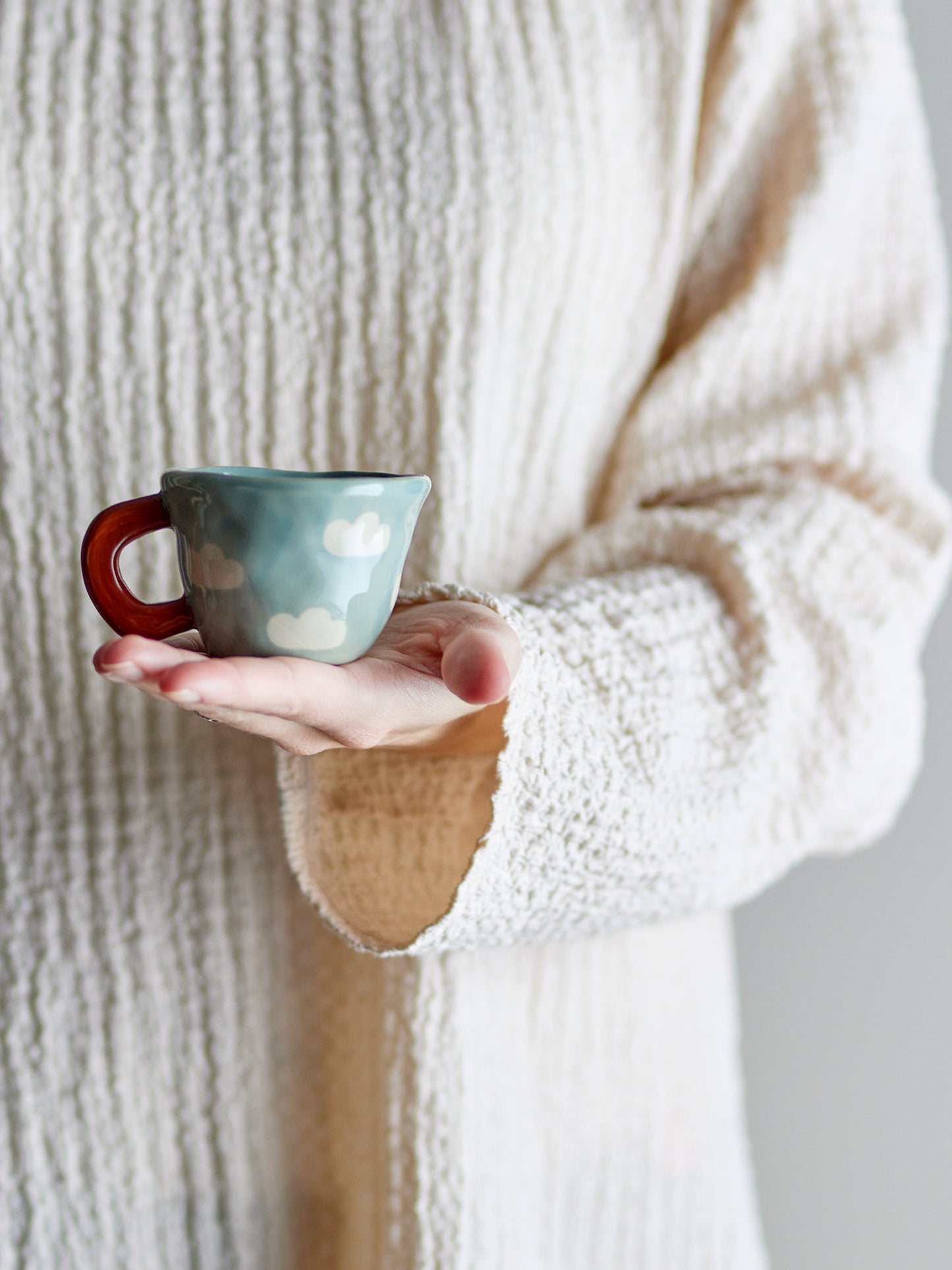 Nini Tasse, Blau, Steingut