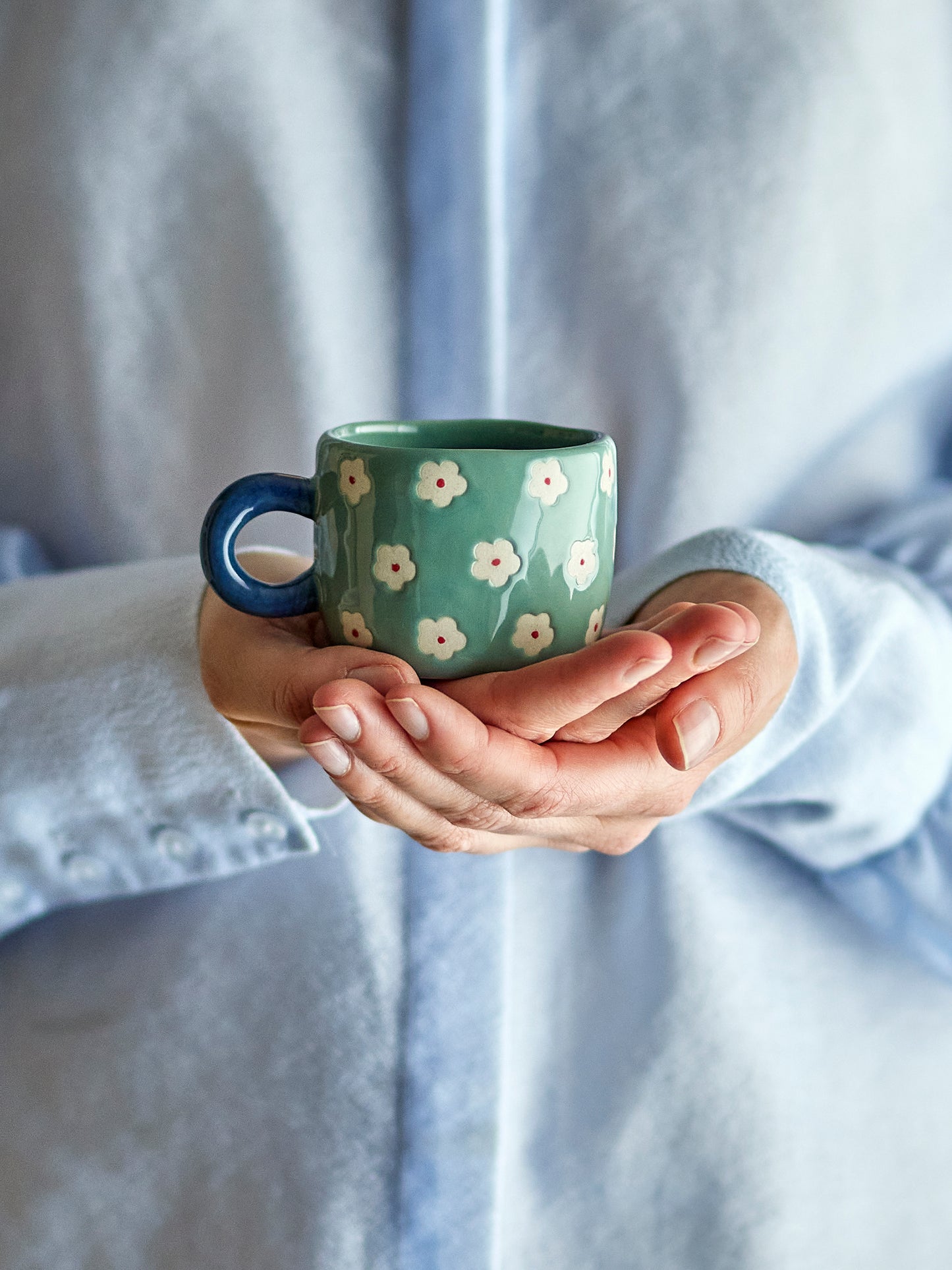Nini Tasse, Blau, Steingut
