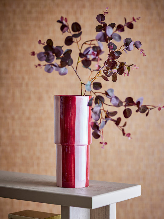 Floki Vase, Rose, Steingut