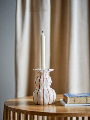 Byron Kerzenhalter, Braun, Steingut