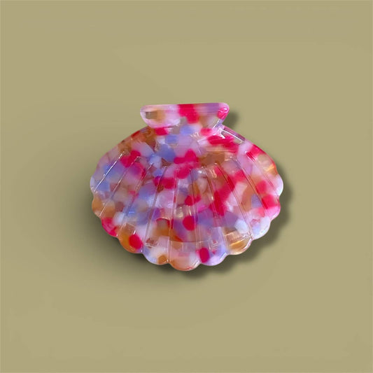 MM Muschelklemme - Rosa gesprenkelt