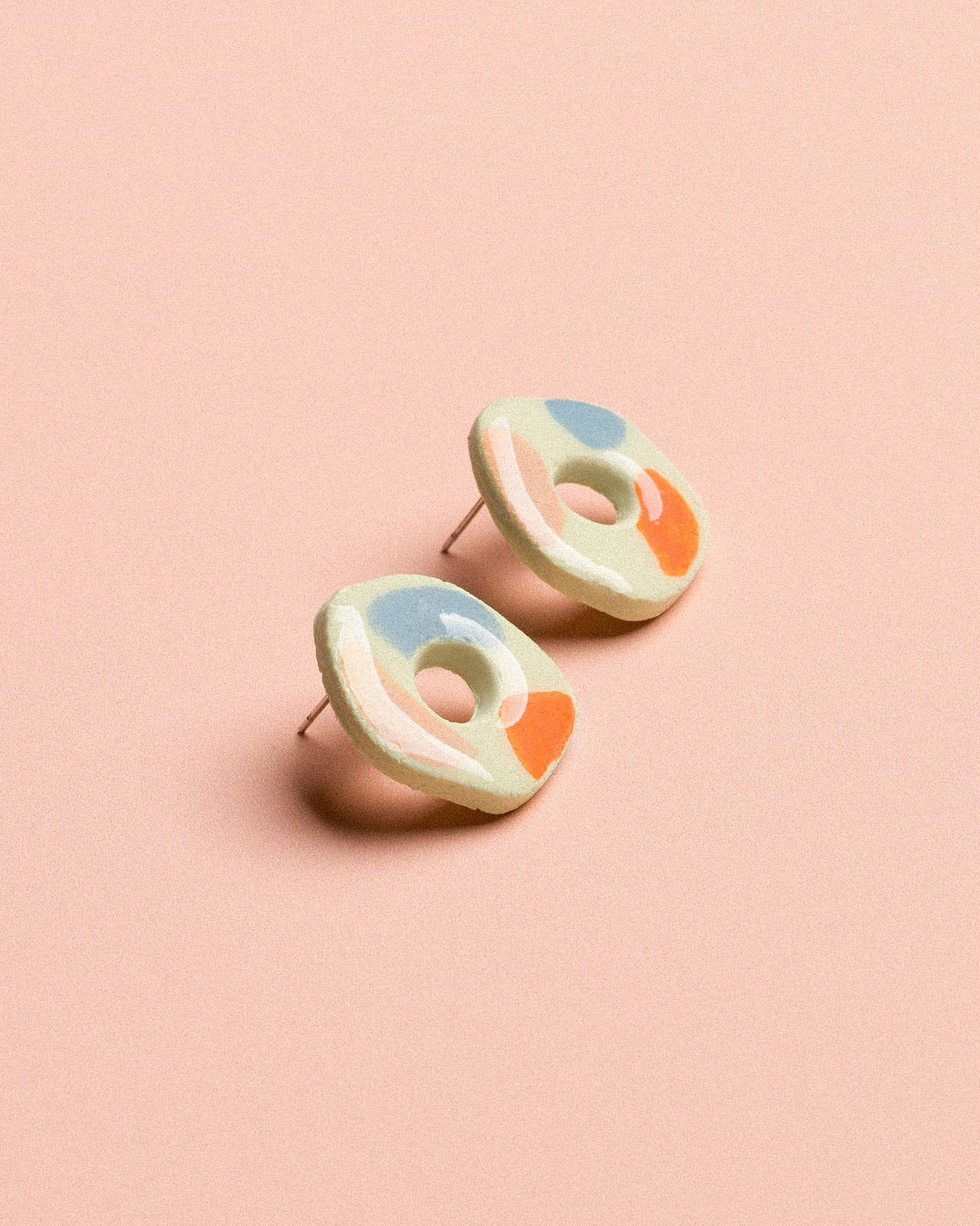 Terrazzo-Donut-Ohrringe