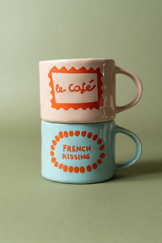 Sisi Handmade Tasse „Le Café“ mit Henkel, 250 ml