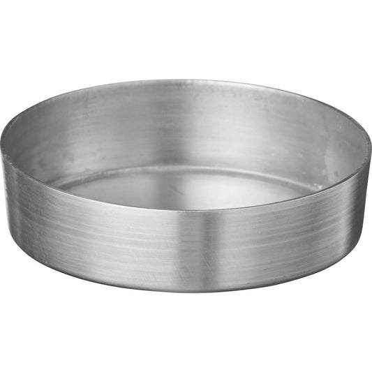 Kerzentablett m/Kante f/Ø:6 cm Kerze gebürsteter Look