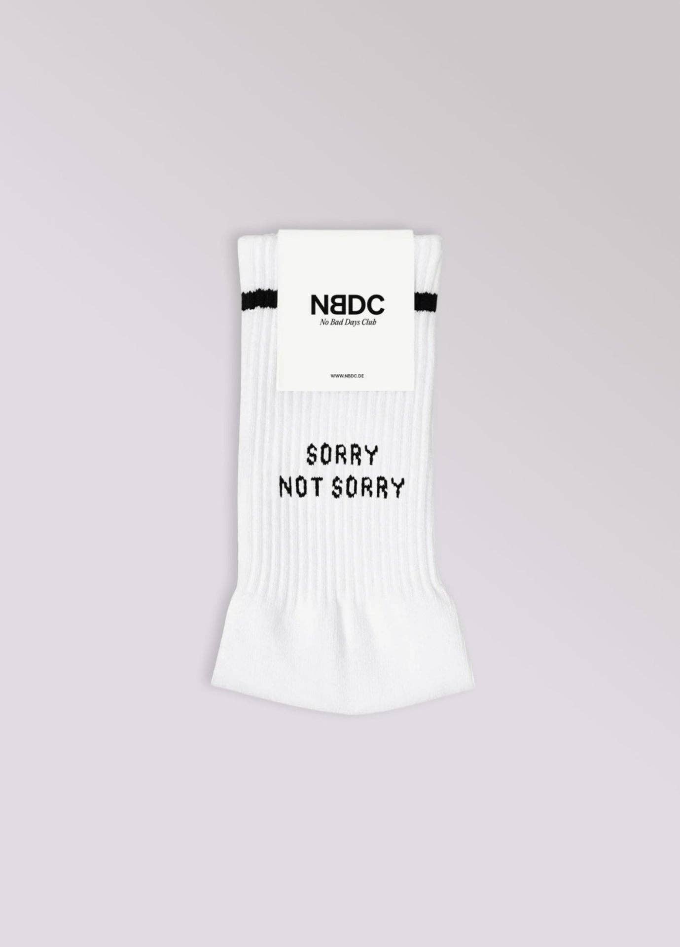 SORRY NOT SORRY SOCKEN
