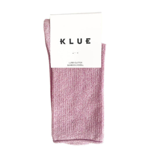 KLUE Glitter Lurex-Socken aus umweltfreundlichem Lyocell | Rosa