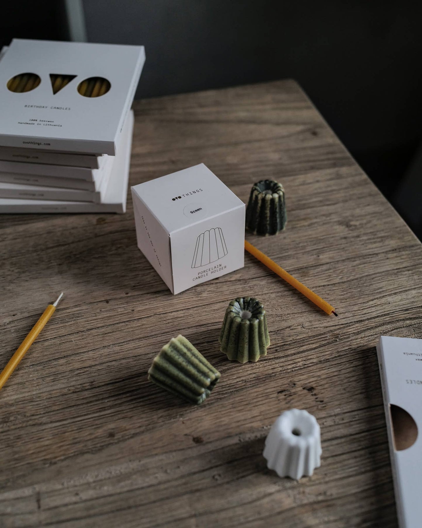 Kerzenhalter aus Porzellan