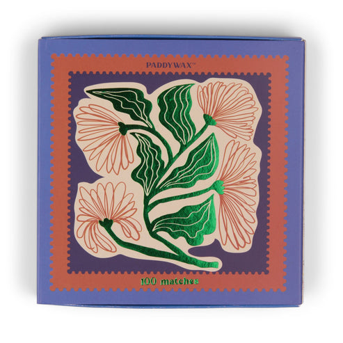 Große Streichholzschachtel – Blumenmotiv