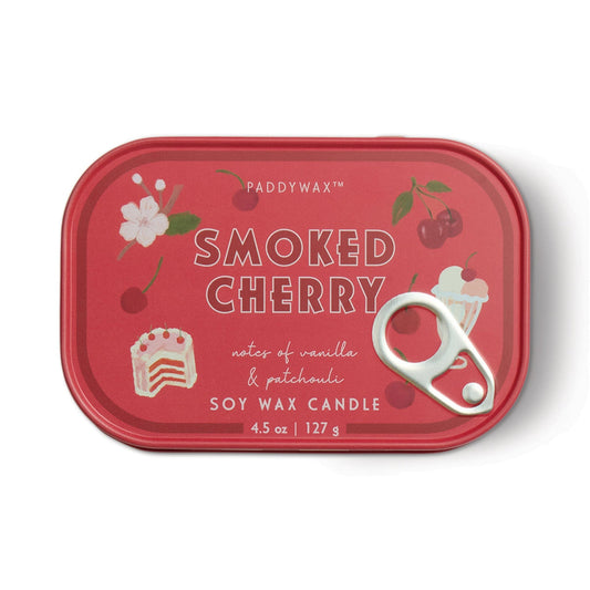 Bistro-Kerze in der Dose (127 g / 4,5 oz) mit Kirsch-Aufdruck – Smoked Cherry