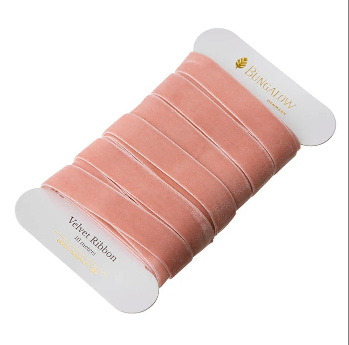 Ribbon Velvet 16mm Pale Pink