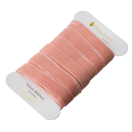 Ribbon Velvet 16mm Pale Pink