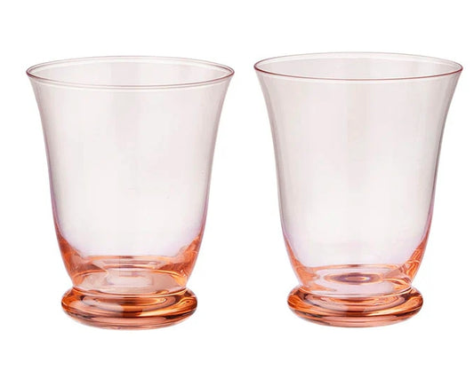 Wasserglas Leopold Pfirsich S/2pcs