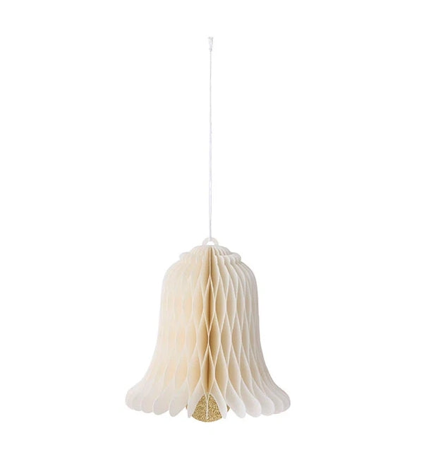 Honeycomb Bell 12cm Cream
