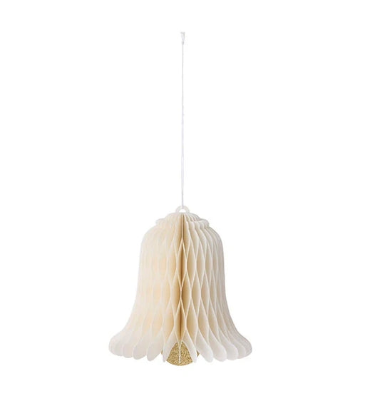 Honeycomb Bell 12cm Cream