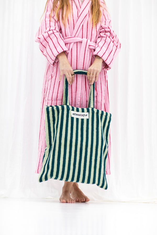 Totebag NARAM sea foam & deep teal