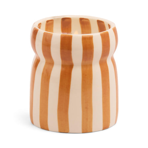 Cabana Kerze aus Keramik mit Rost-Streifen – Sienna Sunset