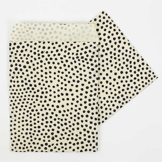 GEPUNKT Papierbogen 50x72 Weiß Schwarze Punkte