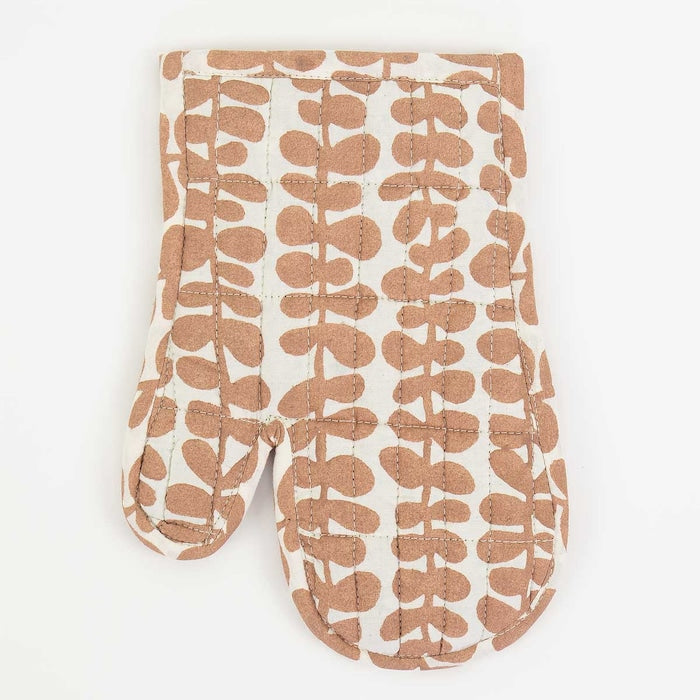 FOLIAGE Ofenhandschuh, rosa/offwhite