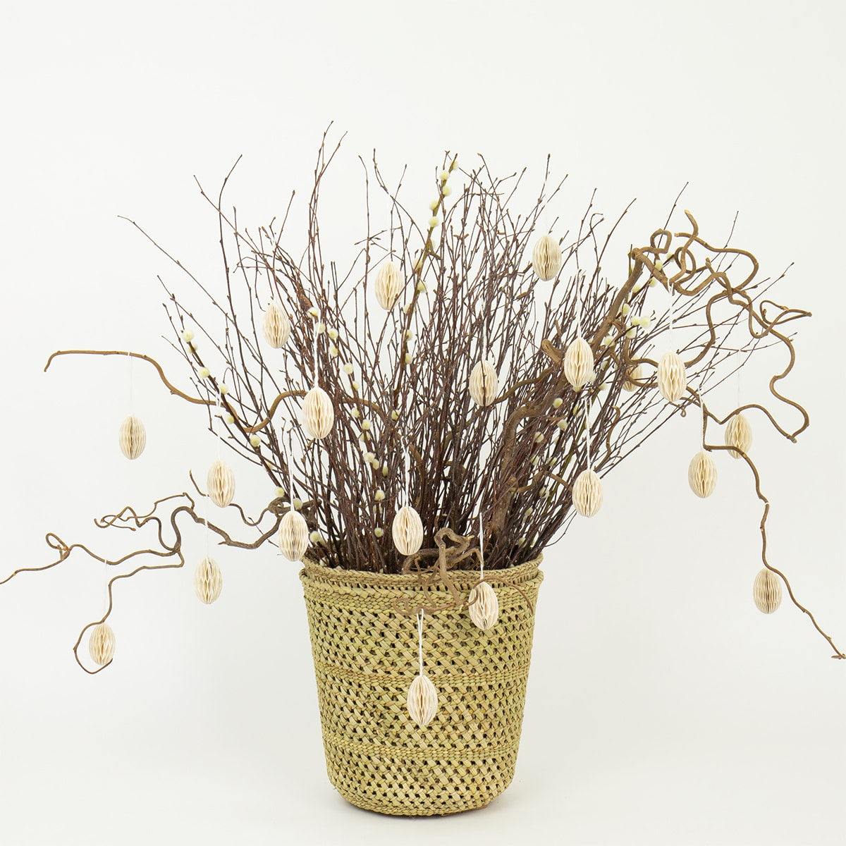 Wabenförmiges Eierornament, 10 Stück