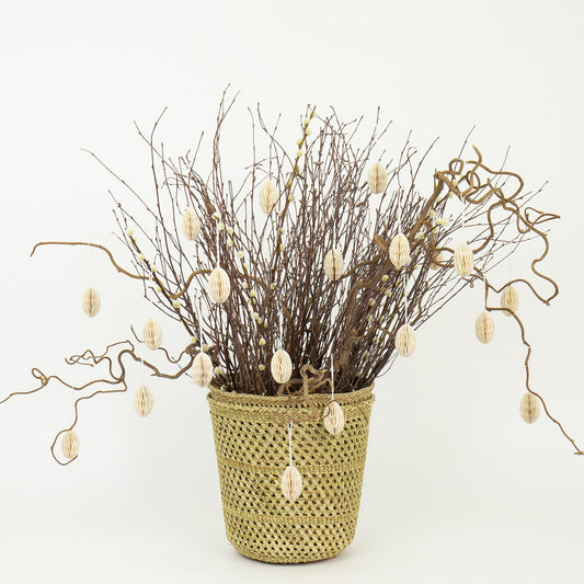 Wabenförmiges Eierornament, 10 Stück