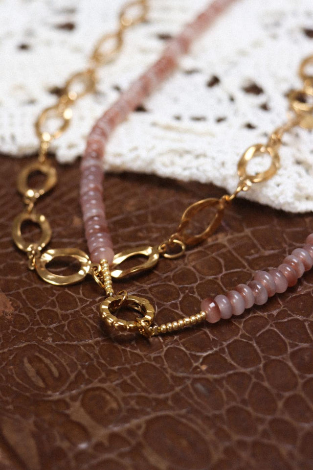 Goldene Satin-Twist-Halskette
