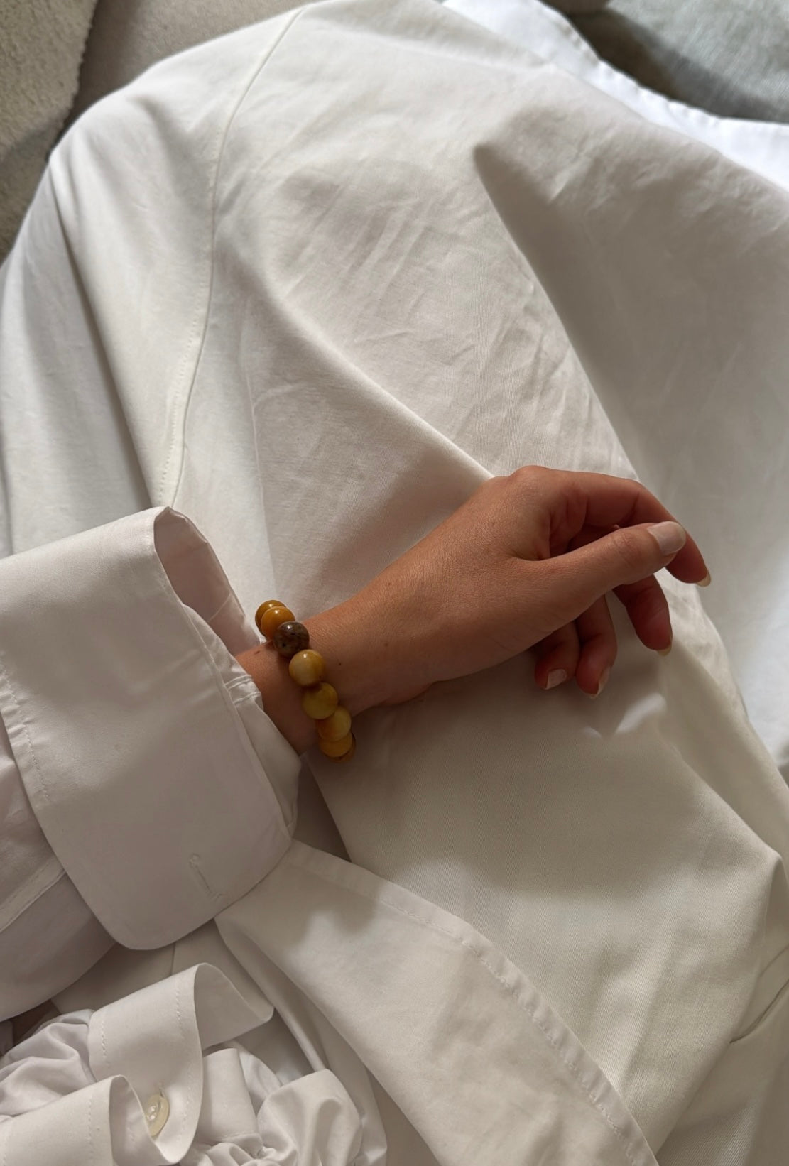 Chunky Orange Aventurine Stretch Bracelet Joy