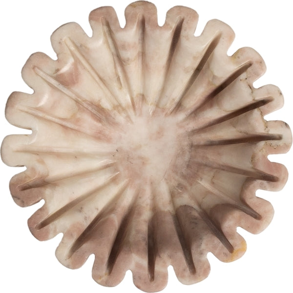 Runde Servierschüssel, Marmor, pink/rosa, 4xø15 cm