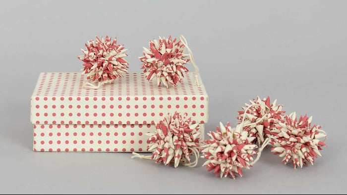 KOTTE MINI Weihnachtsanhänger 6er-Pack, rosa/weiß 13,50€