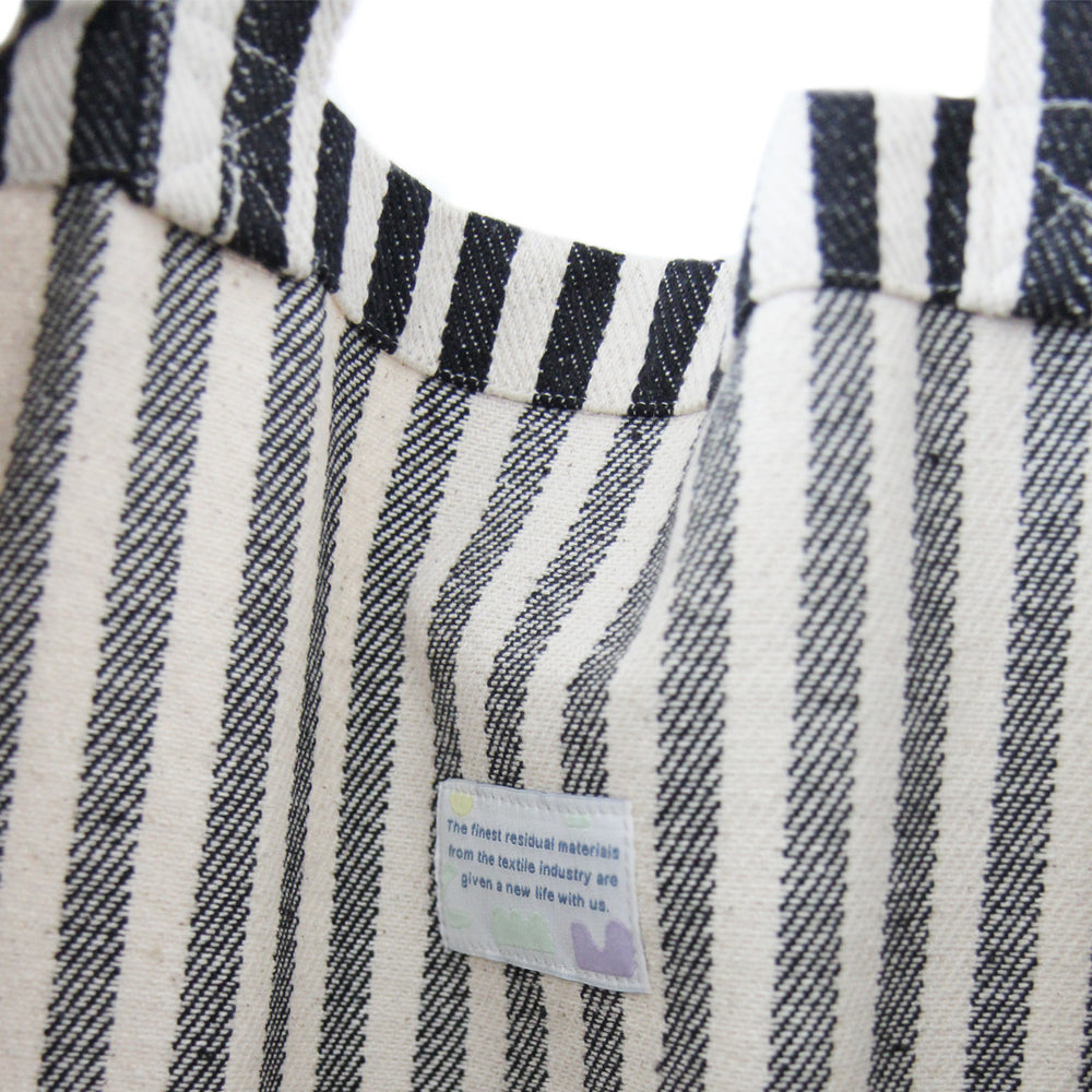 Baumwolltasche *Stripes Black*