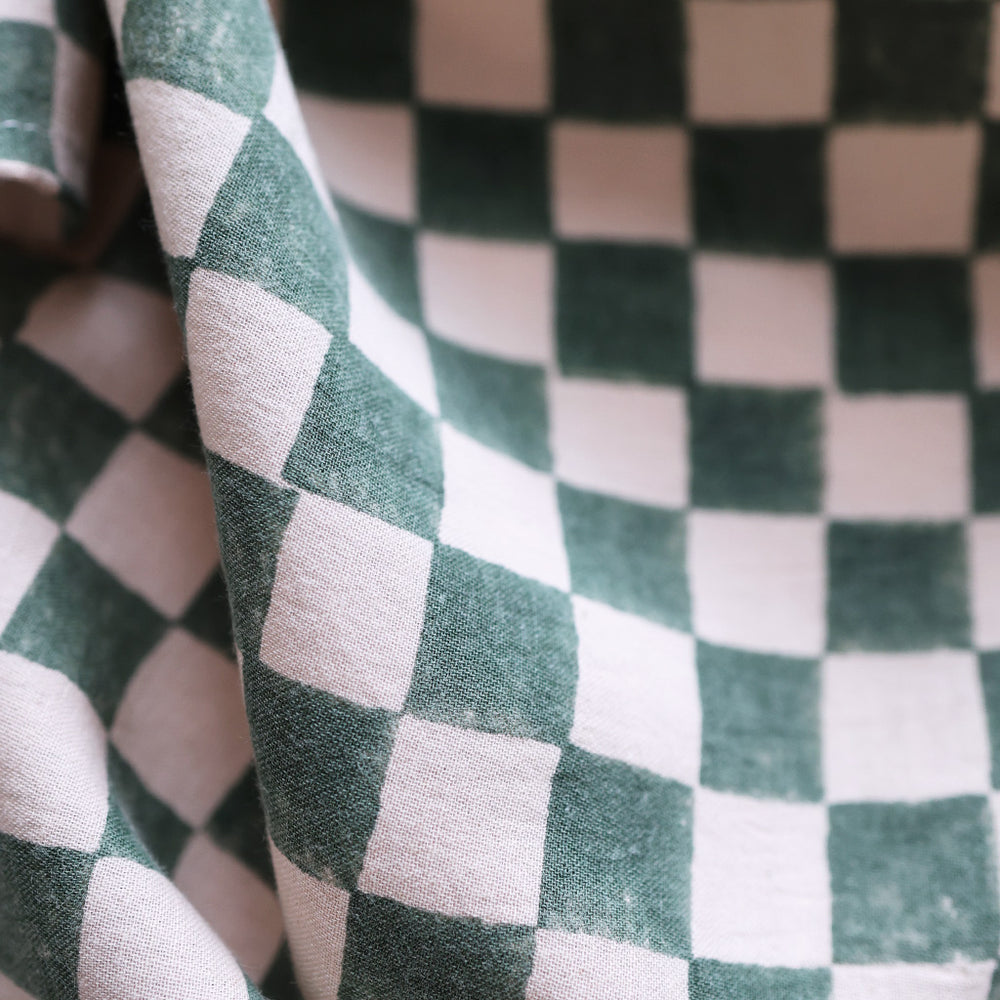 Mini Foulard *Check Rose Green* Tuch