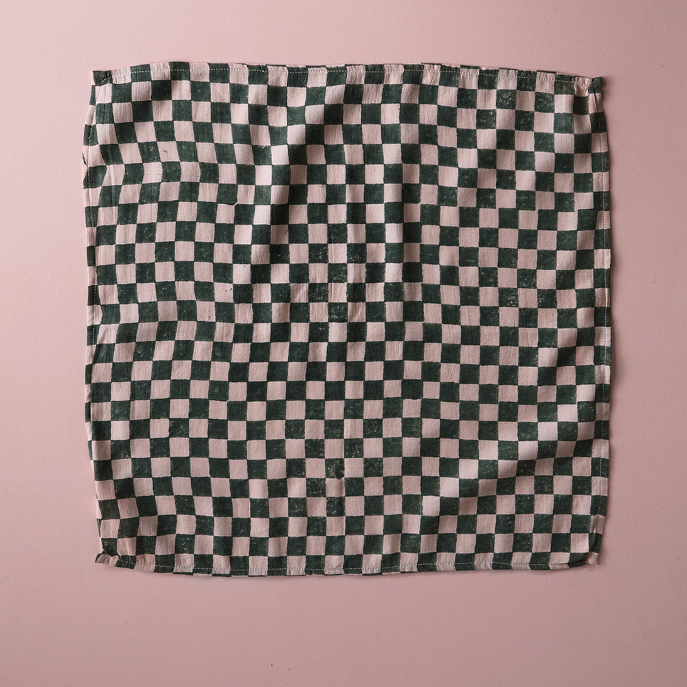 Mini Foulard *Check Rose Green* Tuch