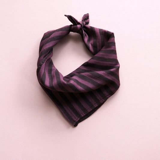 Mini Foulard *Stripe Green Purple* Tuch