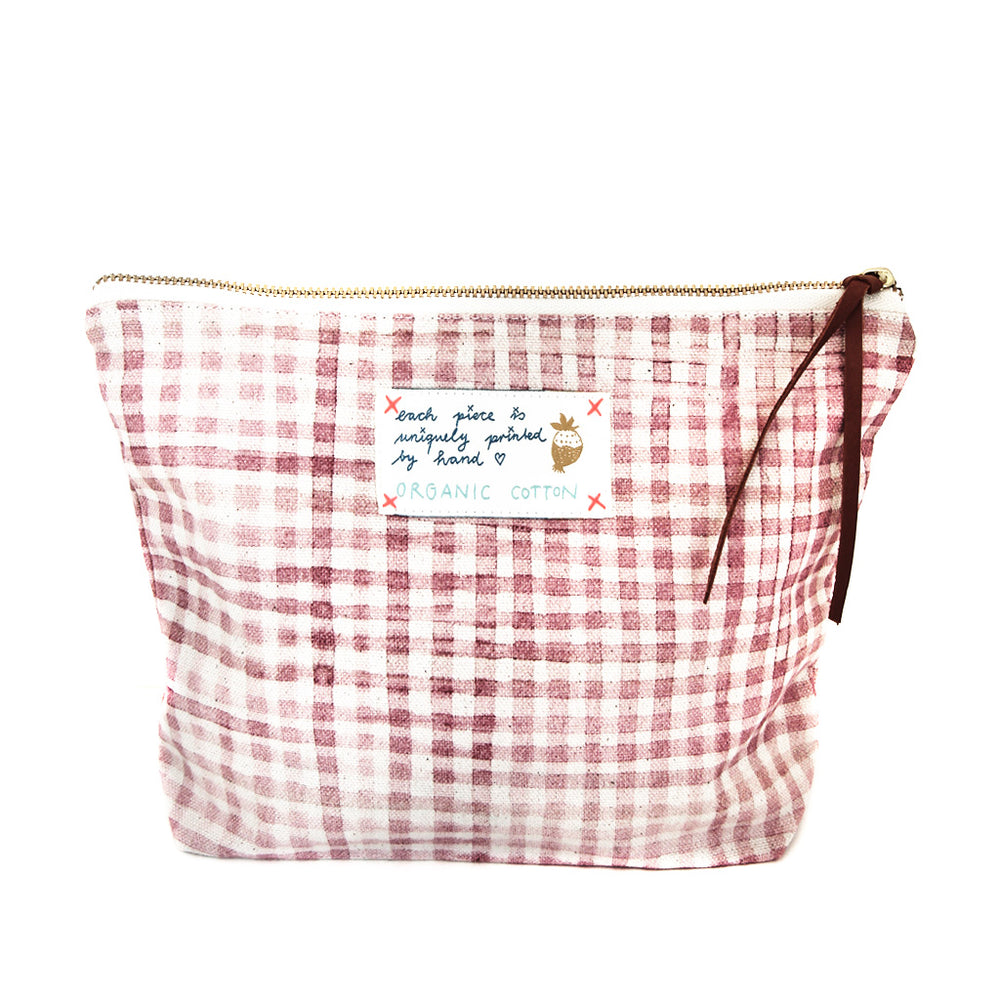 Kulturtasche "My Rose Check" big, Rose