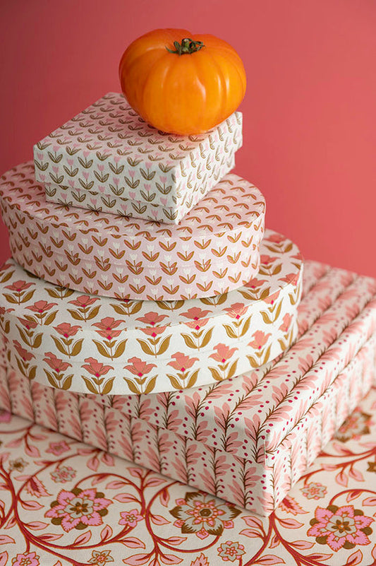 Oval Box Usha Old Rose