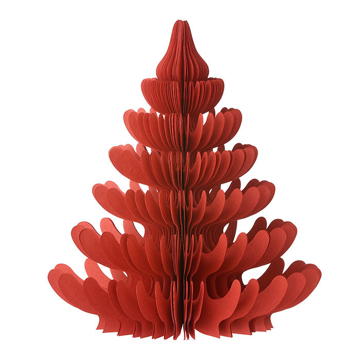 Wabenpapier-Baum Andina H22cm Rubinrot