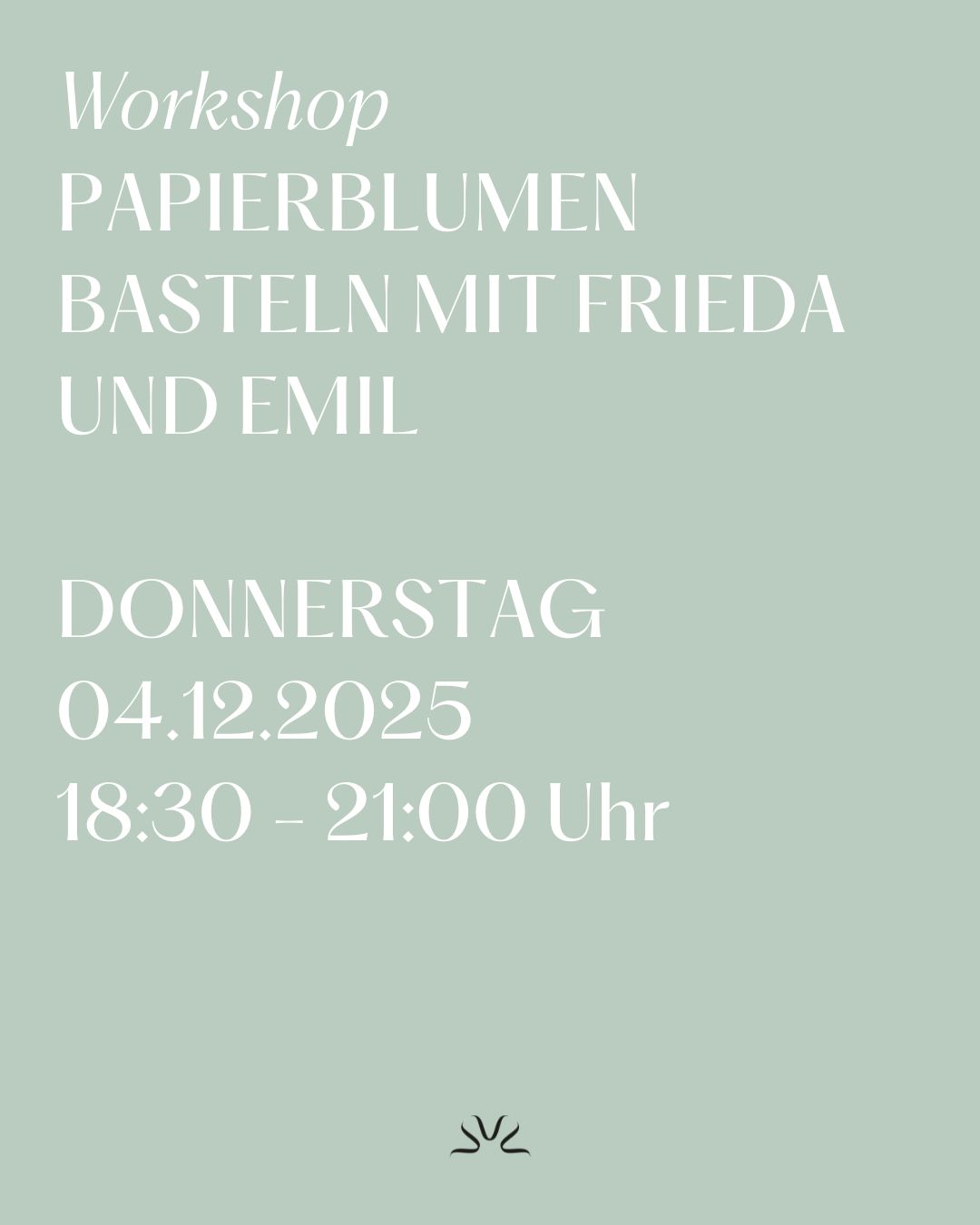 Workshop Papierblumen 04.12.2025