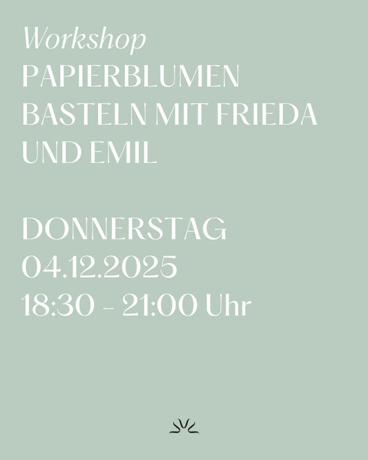 Workshop Papierblumen 04.12.2025