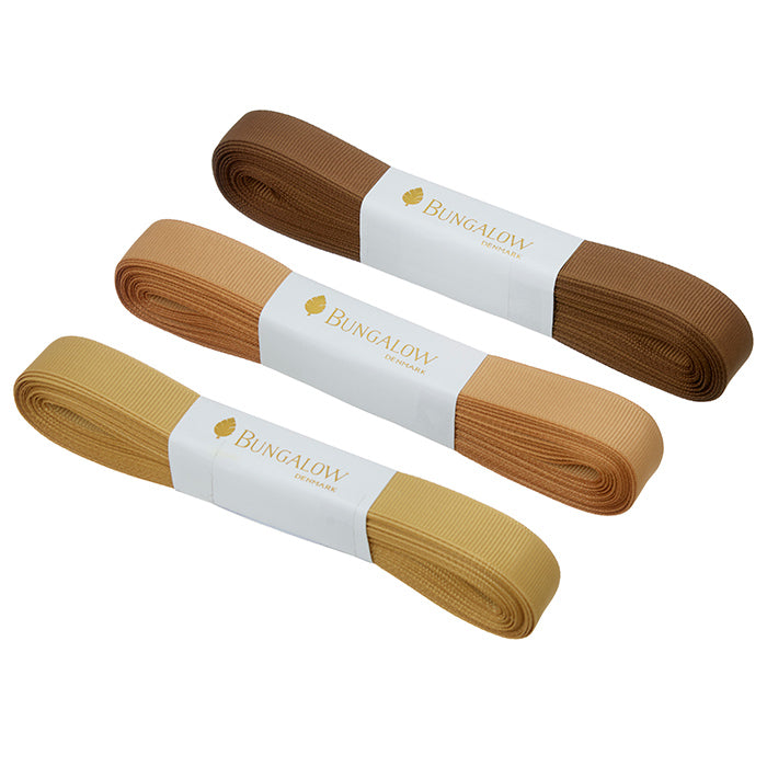 Ribbon Grosgrain 16mm Dijon S/3pcs