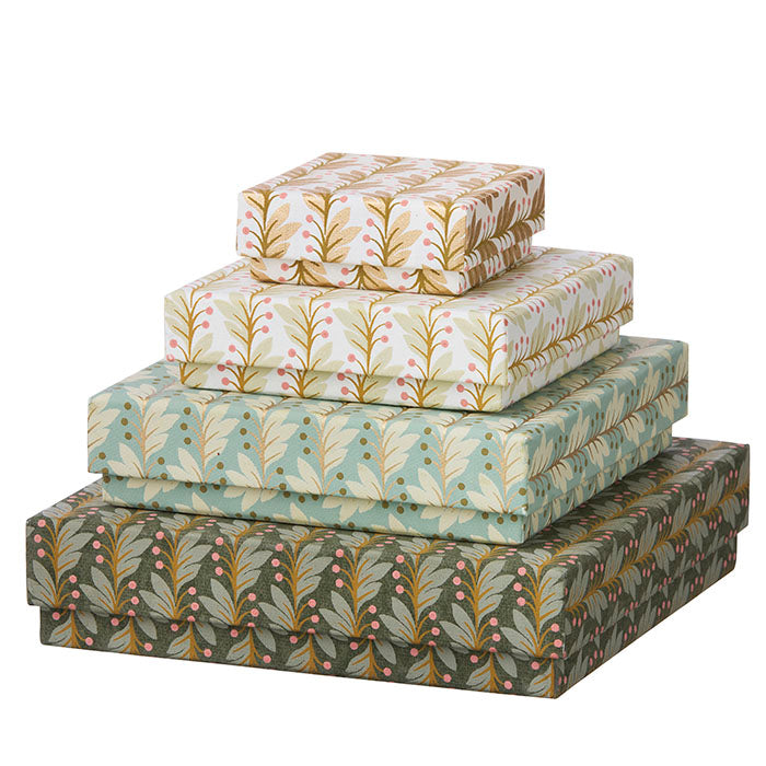 Quadratische Schachtel Naya Moss S/4 Größen