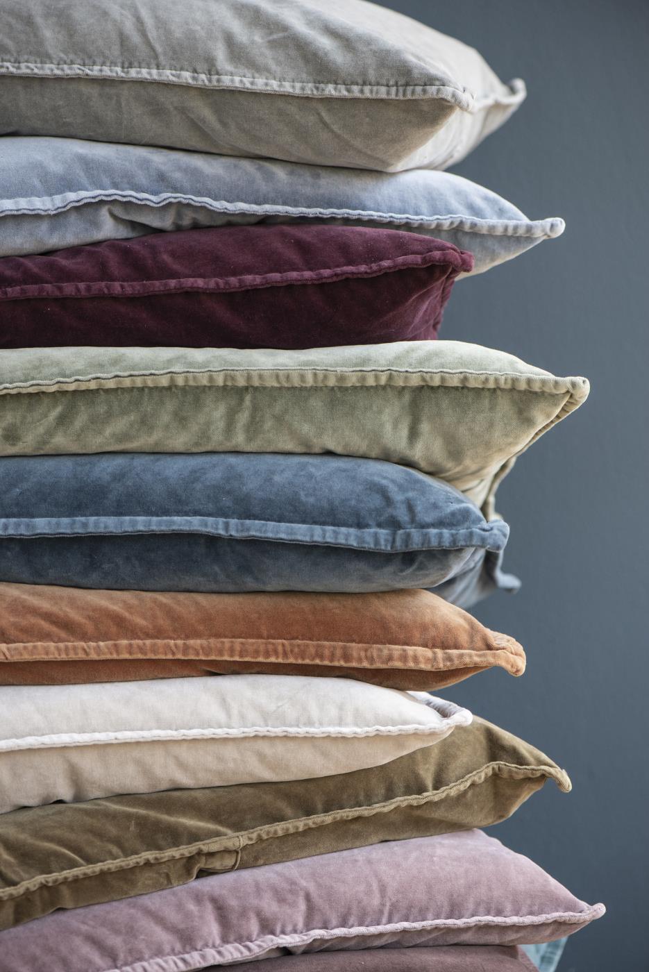 Kissenbezug Velours fog