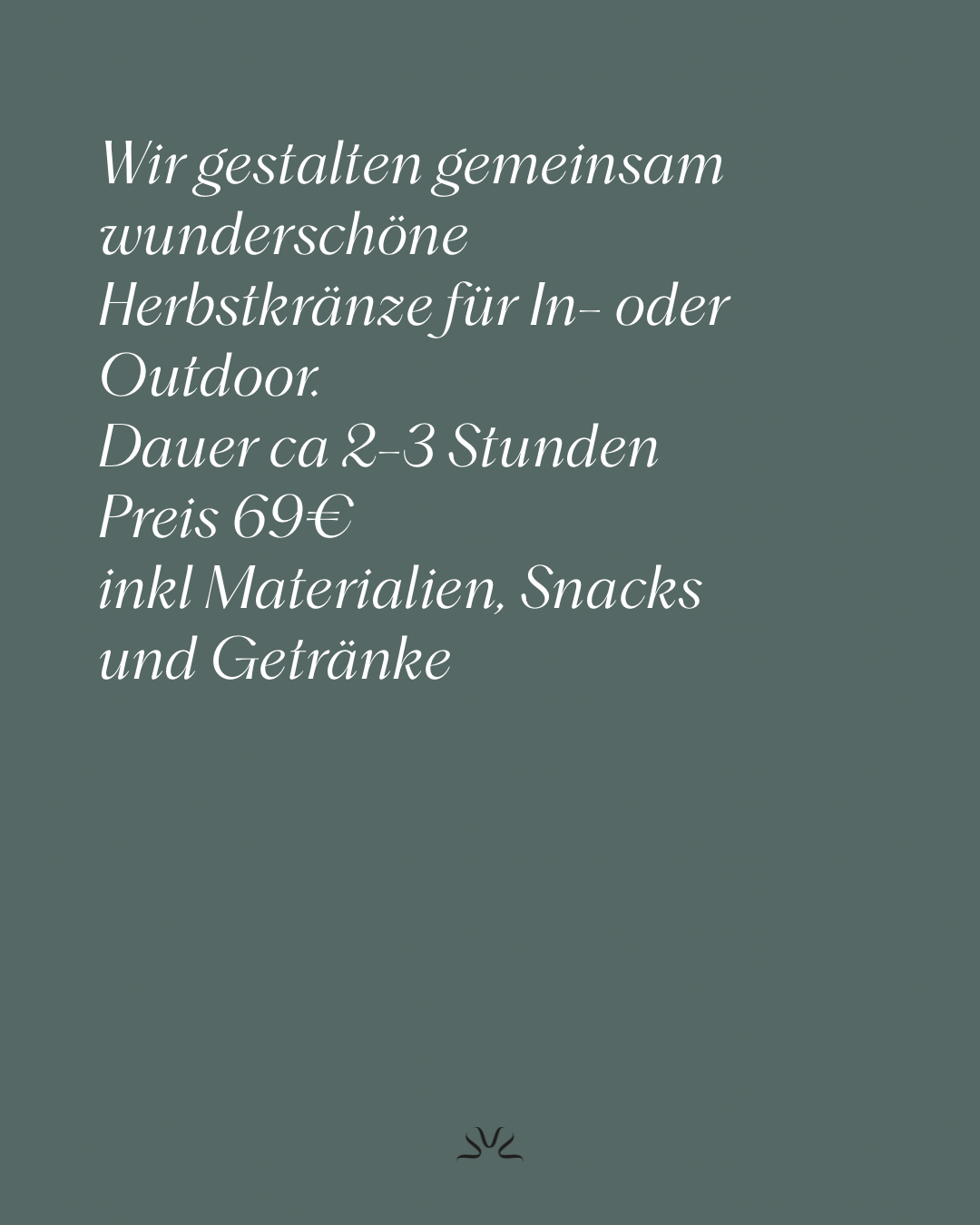 Workshop Herbstkranz mit Chrissi 29.10.2026
