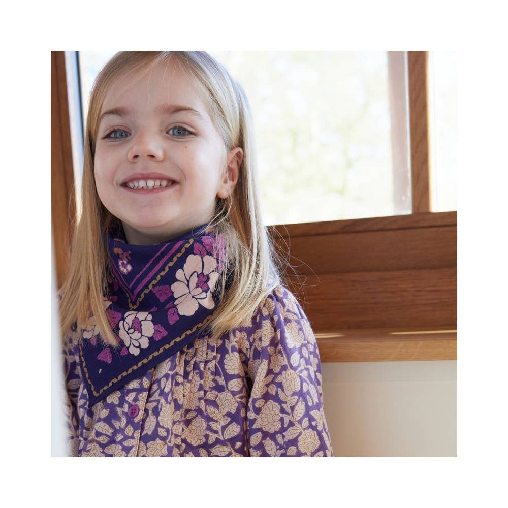Indisches Kindertuch - Indigo-Violett Kids