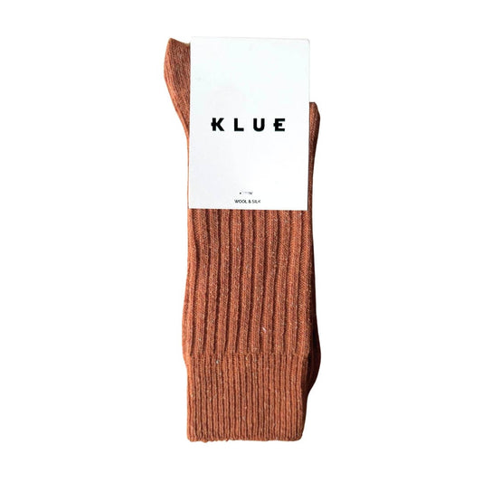 KLUE Seide und Wolle DUST STAR Socken | Rost