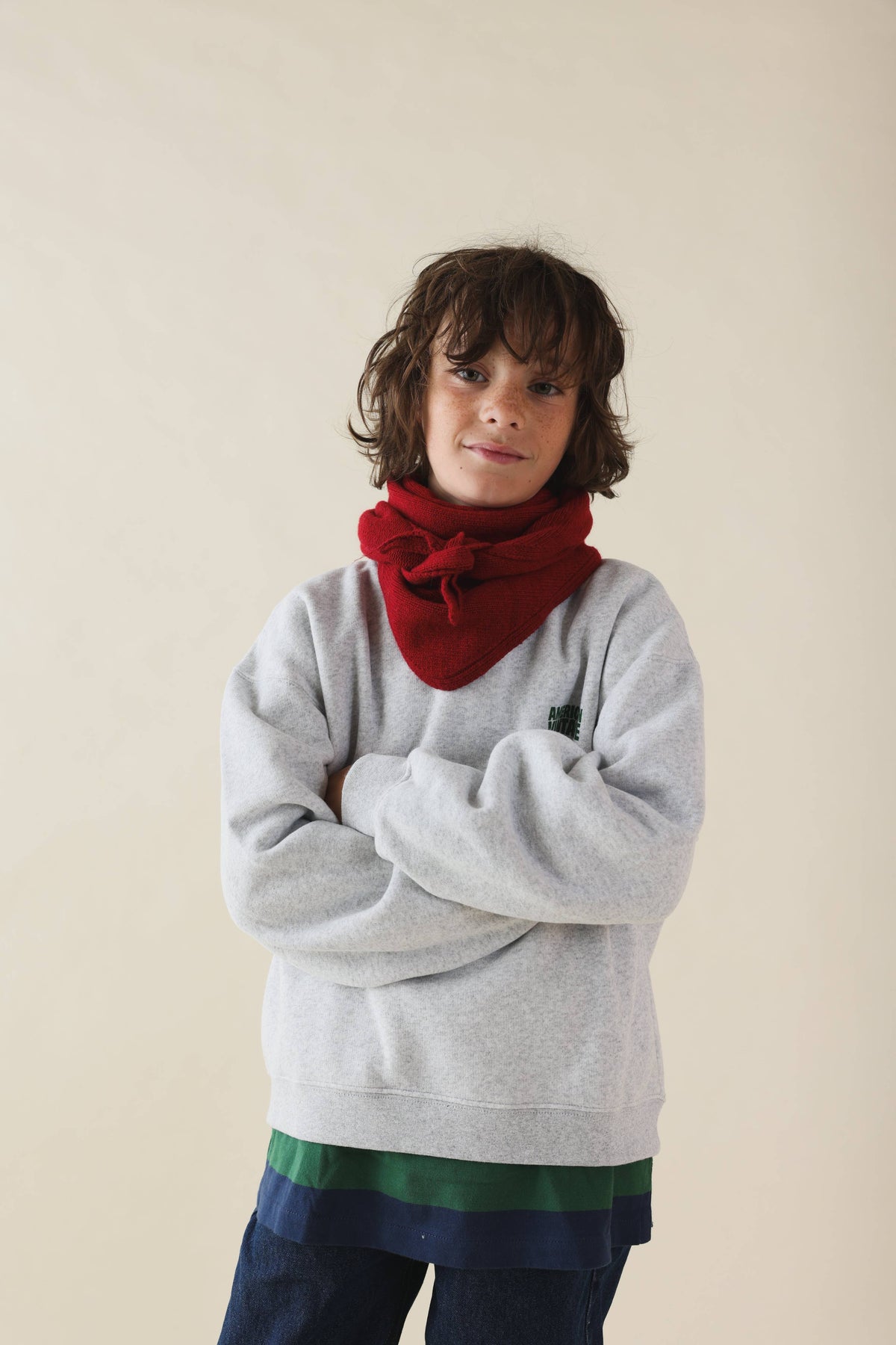 Roter Colette‑Schal