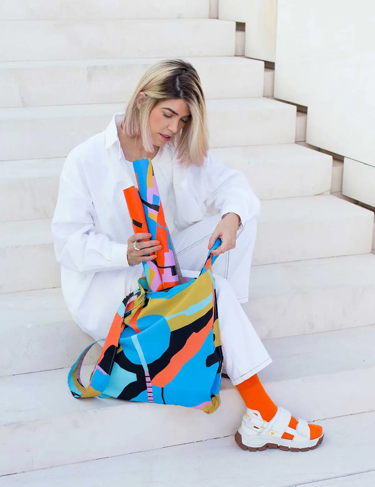 Original Roads – Notabag x Mireia Künstler-Rucksack und Tragetasche, limitierte Edition
