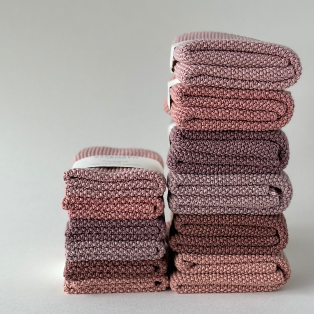 Spültücher aus Bio-Baumwolle – 2er-Set – Strickware – Rootbeer