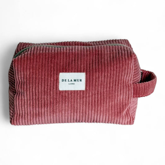 Beauty Bag Medium Rib KORALLE